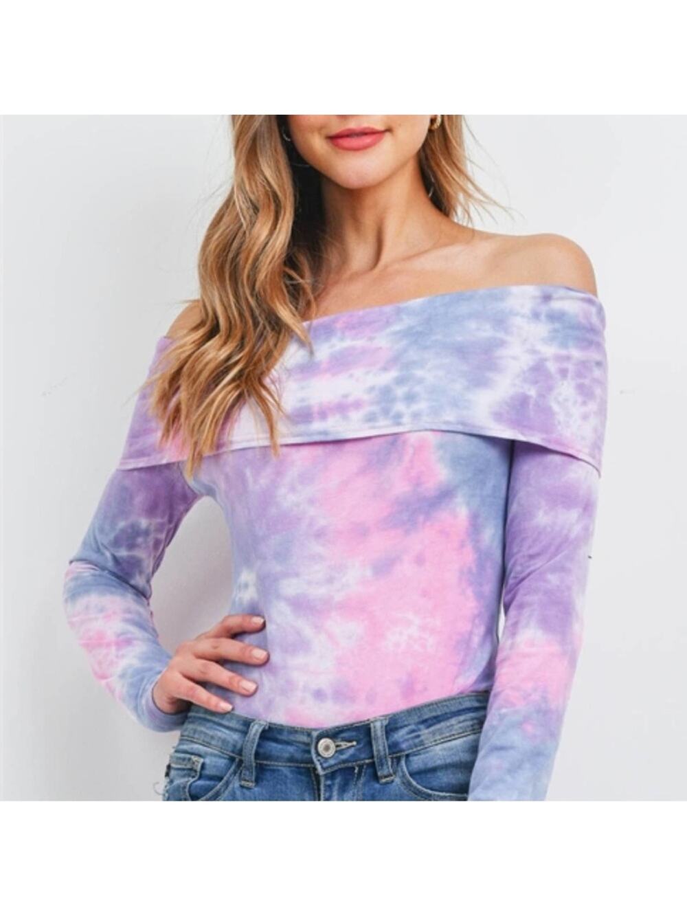 NWT Pink & Purple Barbie Tie Dye Bodysuit Size Small